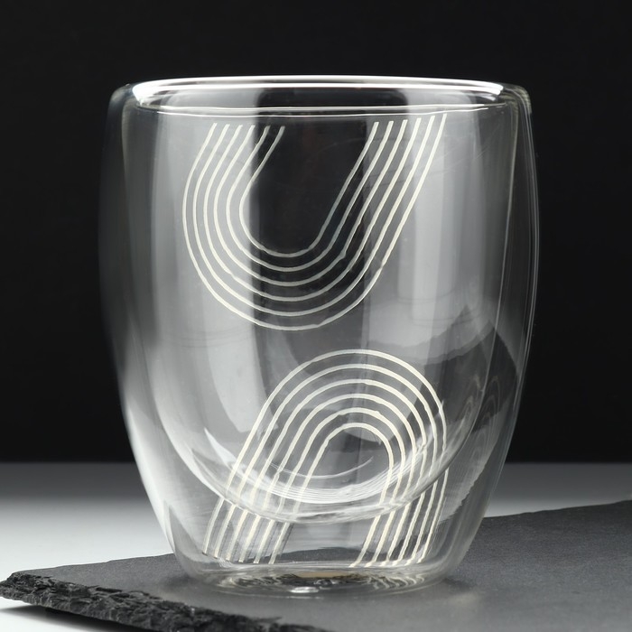 Стакан с двойными стенками &laquo;Геометрия&raquo;, 300 мл