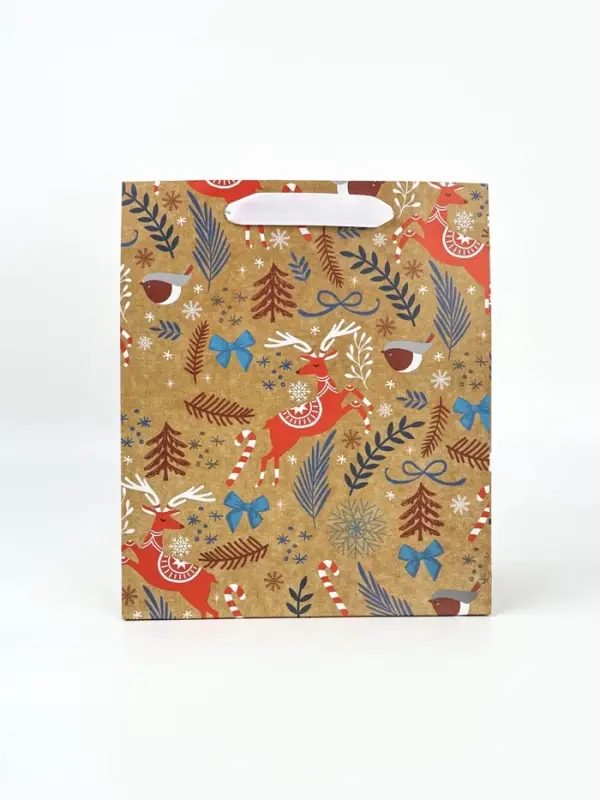 Набор пакетов крафтовых &laquo;Новогоднее поздравление&raquo;