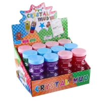 Лизун - слайм &laquo;Блеск&raquo;, твёрдый, цвета МИКС