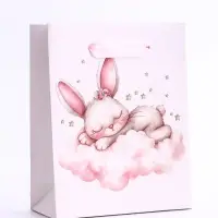 Пакет подарочный вертикальный &laquo;Зайка&raquo;, S 12&times;15&times;5.5 см