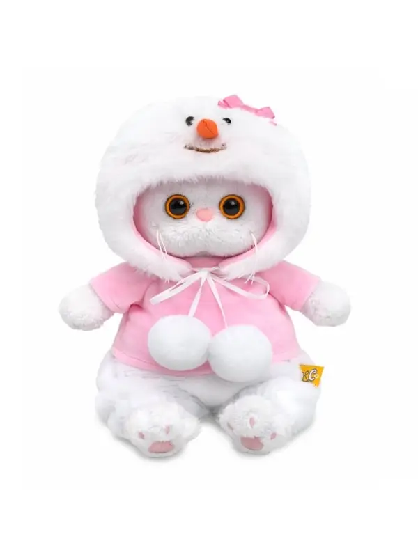 Мягкая игрушка "Кошечка Ли-Ли baby в костюмчике "Снеговик", 20 см LB-158