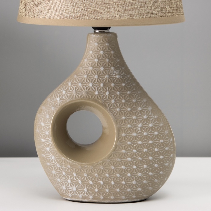 Настольная лампа "Маделин" Е14 40вт кофе с молоком 18х18х33,5 см