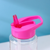 Бутылка с трубочкой Доляна &laquo;Спорт&raquo;, 700 мл, 23,5&times;7,5&times;8,5 см, цвет МИКС