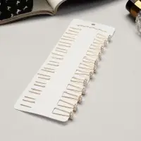 Шпилька для волос "Цветочек" жемчужинки, 6,5 см