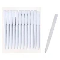 Ручка шариковая автоматическая Calligrata, 1.0 мм, клип 1&times;5 см, под логотип, корпус белый, стержень синий