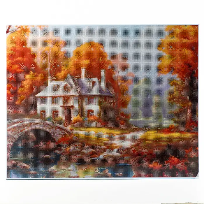 Алмазная вышивка полное заполнение "Пейзаж", на раме, 40*50 см