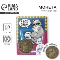 Монета выбора сувенир &laquo;Да - Нет&raquo;, 2,5 см.