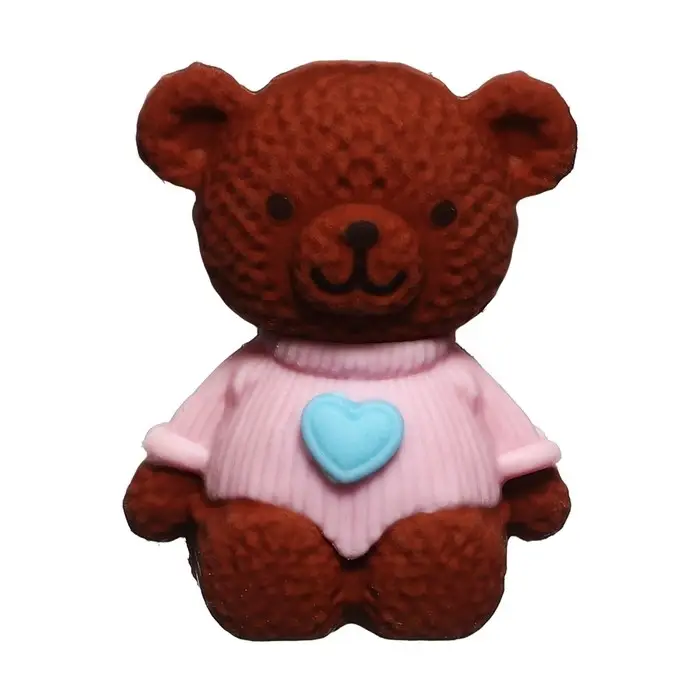 Ластик фигурный "Мишка" МИКС