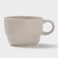 Чайная пара Magistro "Potter" 250мл 15,3х7,5 цвет светло-серый (блюдце, чашка)