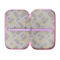 Пенал 3 секции, 125 х 205 х 55 мм, Calligrata 30П26/3 "Кот Корея", ламинированный картон