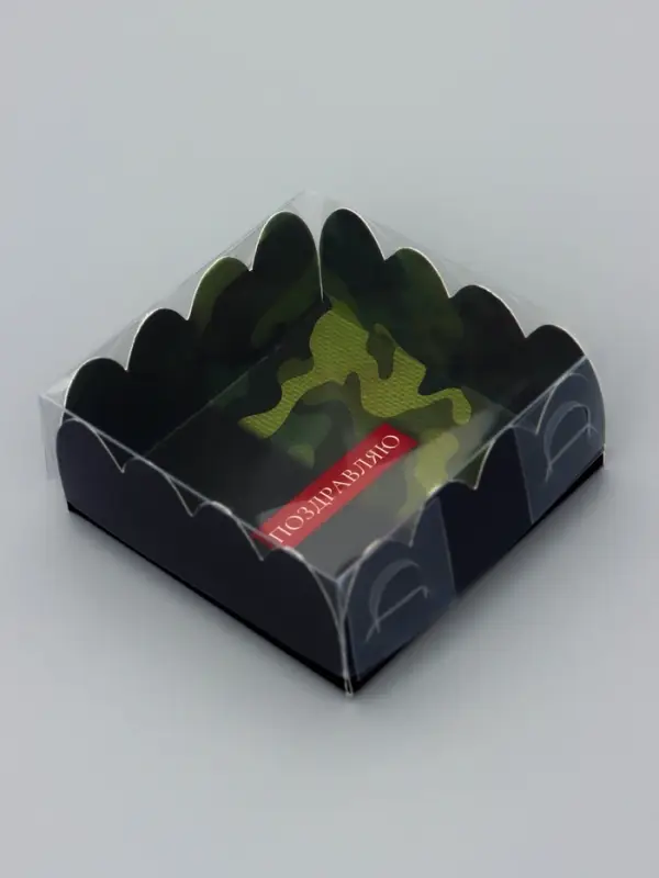 Коробка для печенья, &laquo; 23 Февраля&raquo;, 7&times;7&times;3 см