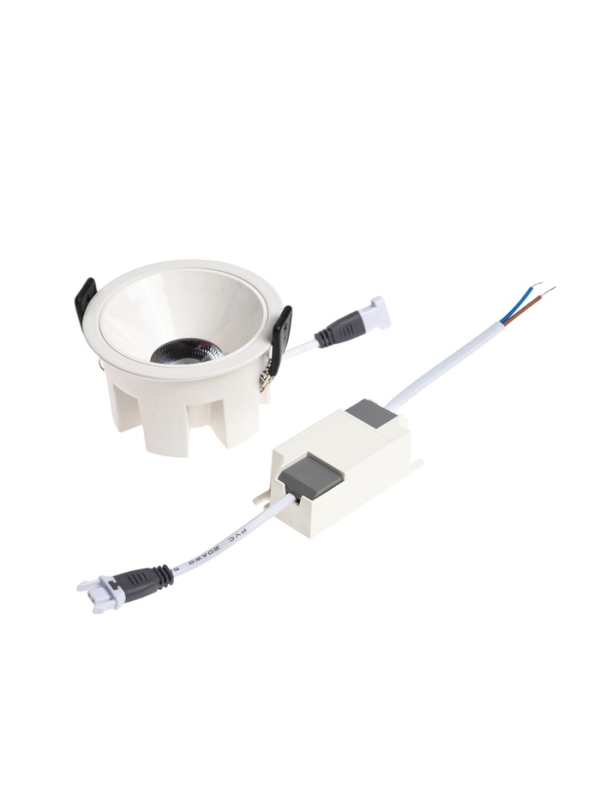 Светильник светодиодный встраиваемый, 12Вт, 6500К, с драйвером, D65, белый