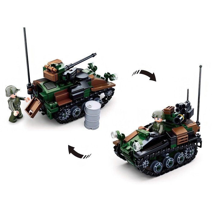 Конструктор Модельки &laquo;Танк&raquo;, 2 варианта сборки, 245 деталей