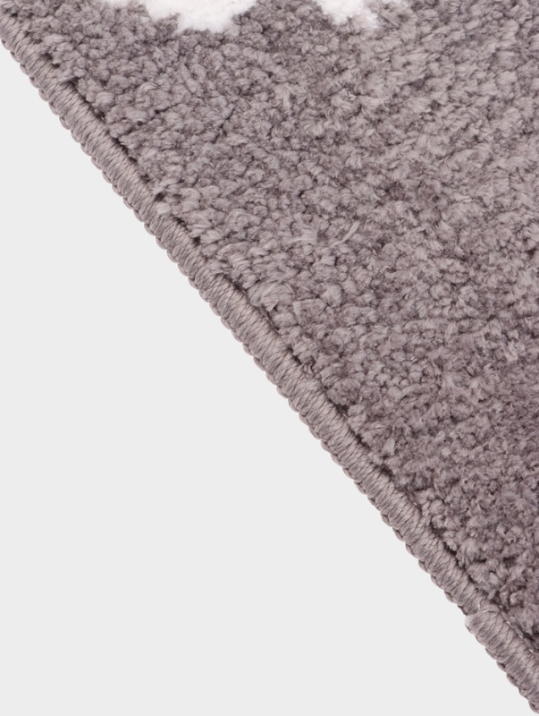 Коврик Доляна Daisies, 40&times;60 см, микрофибра, серый