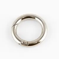 Кольца-карабины 7гр d20/28мм 4мм (наб 2шт цена за наб) серебряный TR
