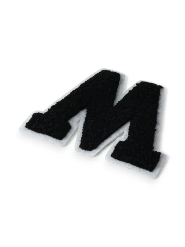 Термоаппликация MOSCOW, 8&times;6 см - размер буквы, набор 6 шт., чёрная