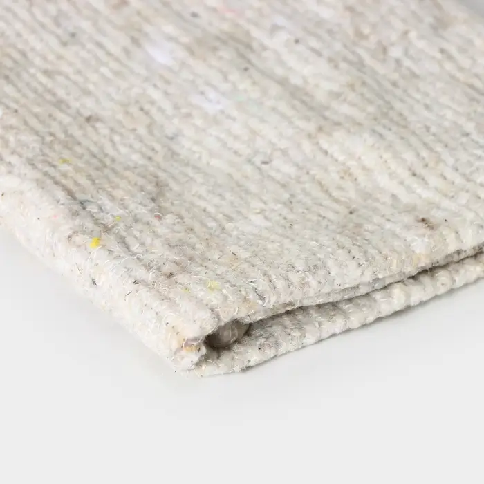 Салфетка - тряпка хозяйственная Доляна, 50&times;60 см, плотность 180 г/м&sup2;, строчка 2,5 мм, с оверлоком, белая