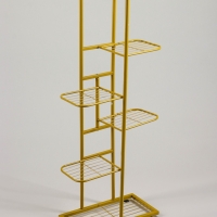 Подставка для цветов Greengo, 6 полок, 44 &times; 22 &times; 105 см, напольная, металл, цвет золотой