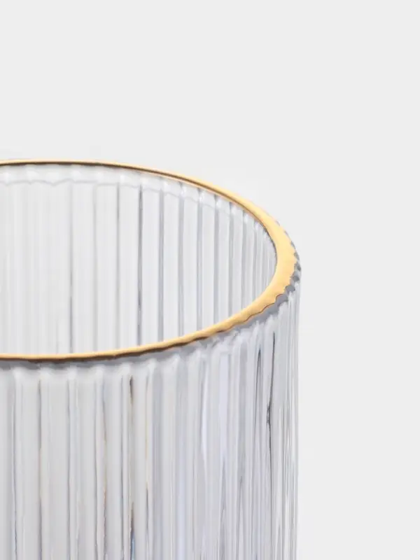 Набор стаканов 6 шт, 400 мл, золотой обод