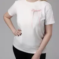 Брошь &laquo;Бантик&raquo;, розовая в серебре