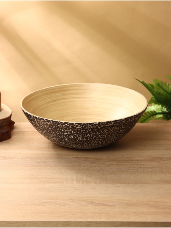 Салатник 35х35х12 см, бамбук