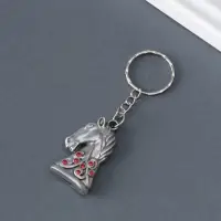 Брелок металл "Конь" узоры и стразы МИКС 3,5х2,5х0,8 см