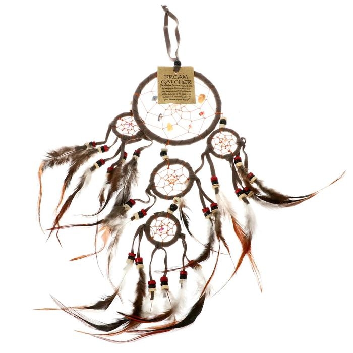 Ловец снов "Пять серых колец" 0,7х15х40 см