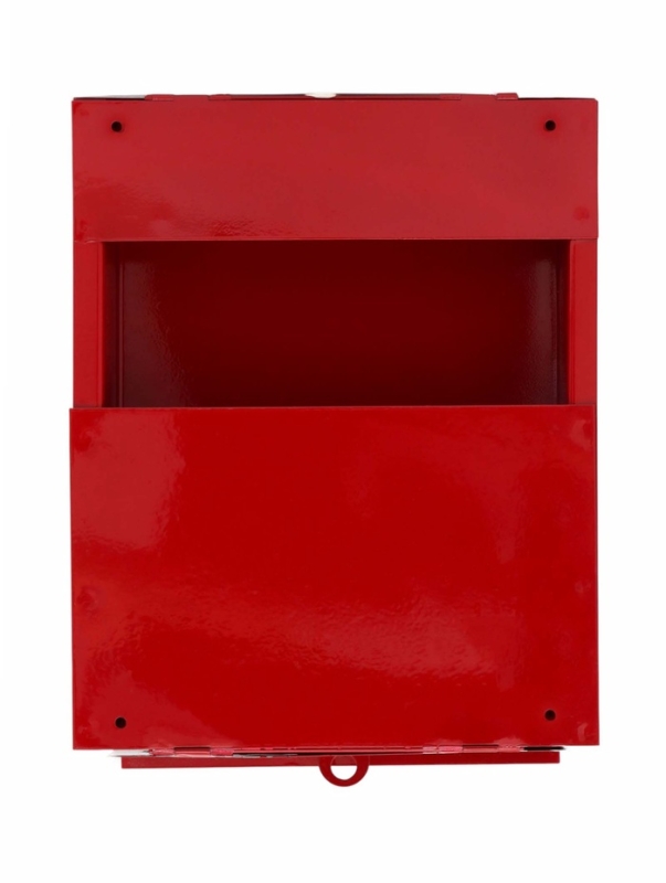 Ящик почтовый без замка (с петлёй), вертикальный, &laquo;Почта&raquo;, бордовый