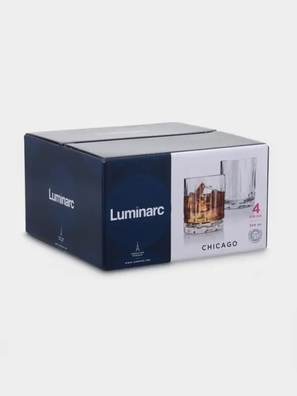 Стакан низкий "Чикаго" 300 мл, 4 шт.