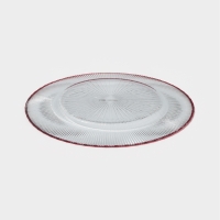 Тарелка подстановочная "Radiant" 33 см, цвет прозрачный