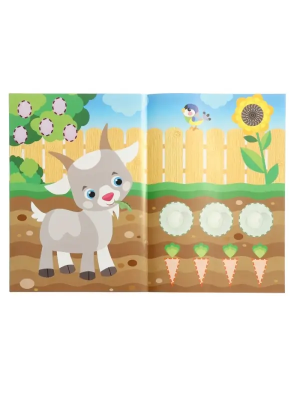 Книжка с наклейками "Домашние животные", 16 стр