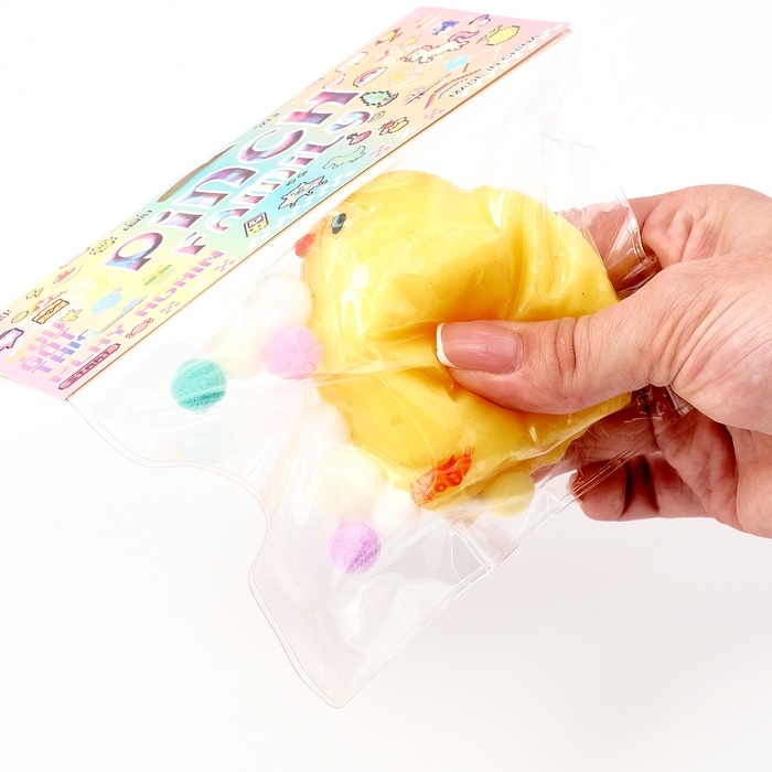 Сквиш антистресс - игрушка &laquo;Цыпа&raquo;, с пушистой посыпкой