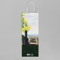 Пакет подарочный под бутылку, упаковка, &laquo;Вино&raquo;, белый крафт, 13 х 36 х 10 см