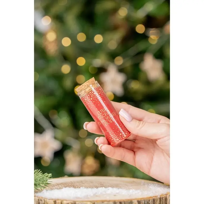 Новогодние свечи в колбе, набор 2 шт., аромат мята и ваниль, 3&times;3&times;8 см