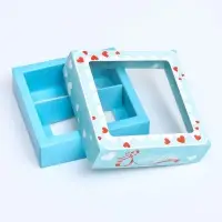 Коробка для 4 конфеты, &laquo; 8 марта&raquo; 12.6&times;12.6&times;3.5 см