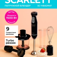 Кухонный погружной блендер измельчитель 4в1 SC-HB42M47