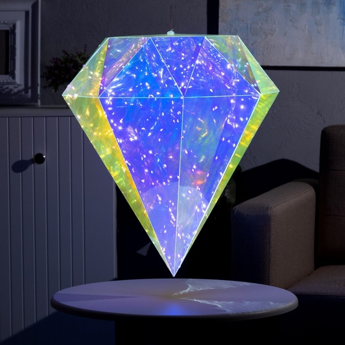 Светодиодная фигура &laquo;Бриллиант&raquo; 43 &times; 54 &times; 43 см, пластик, 220 В, свечение белое