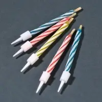 Свечи для торта незадуваемые, набор 10 шт., Коты аристократы