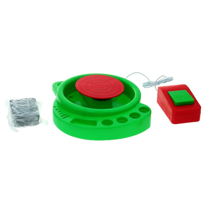 Набор с гончарным кругом &laquo;Цветочные горшки&raquo; голубая глина 36,5 х 25 х 7,5 см