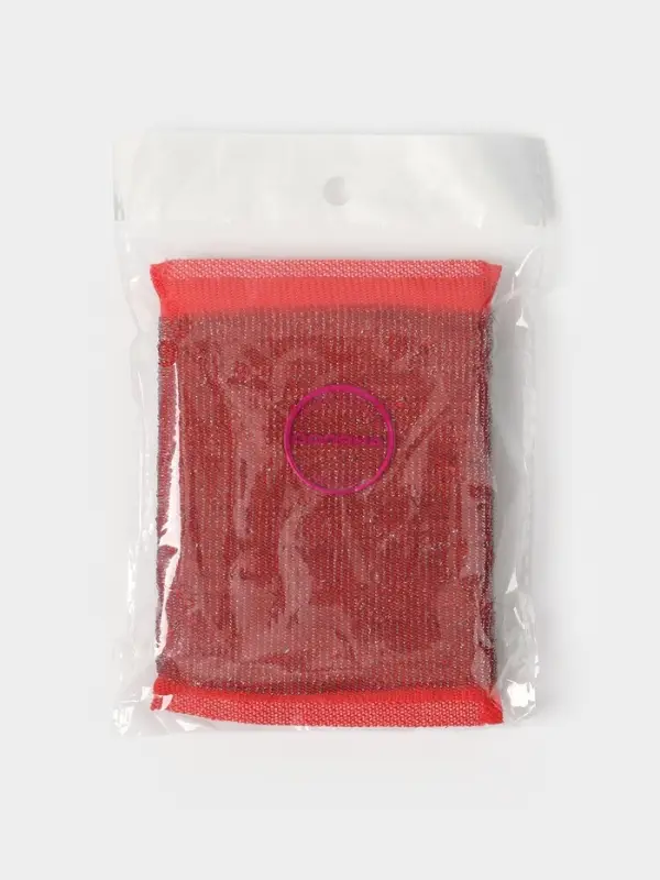 Губка для посуды Доляна, со стальной стружкой, 12&times;9&times;1.5 см, МИКС