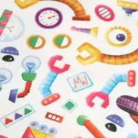 Книжка с наклейками "Роботы"