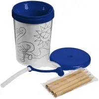 Детский стакан-раскраска &laquo;Передвижник&raquo;, синий