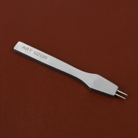 Набор строчных игольчатых пробойников для кожи (3шт цена за наб) шаг 4мм серебряный АУ