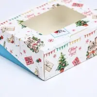 Коробка подарочная новогодняя складная &laquo;Открытка&raquo;, 10&times;8&times;3.5 см