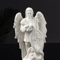 Фигура "Архангел Михаил" 14х9х4 см, натуральный гипс