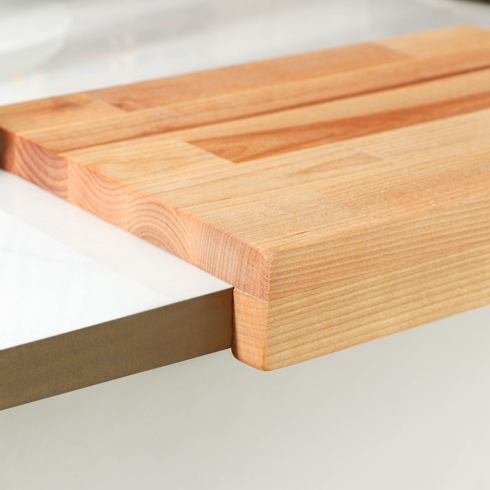 Доска разделочная с упором Adelica &laquo;Мастер шеф&raquo;, 30&times;20&times;1,8 см, пропитано минеральным маслом, берёза