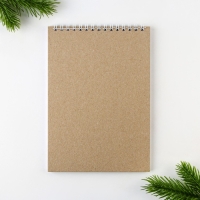 Новый год. Скетчбук А5 40 л в тонкой обл на гребне 100г/м2 &laquo;Дед мороз&raquo;