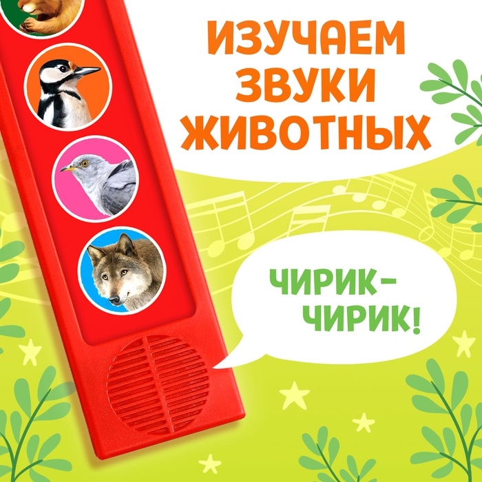 Музыкальная развивающая игрушка &laquo;Звуки леса&raquo;, 5 кнопок