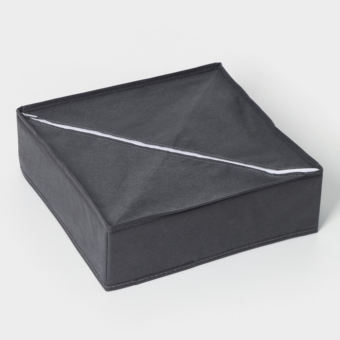 Органайзер для хранения белья Доляна &laquo;Смарт&raquo;, 24 ячейки, 32&times;32&times;10 см, цвет серый