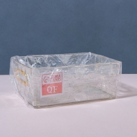 Органайзер для хранения &laquo;SHINE&raquo;, с ручками, 1 секция, 20,5 &times; 14,5 &times; 7,8 см, цвет прозрачный/золотистый